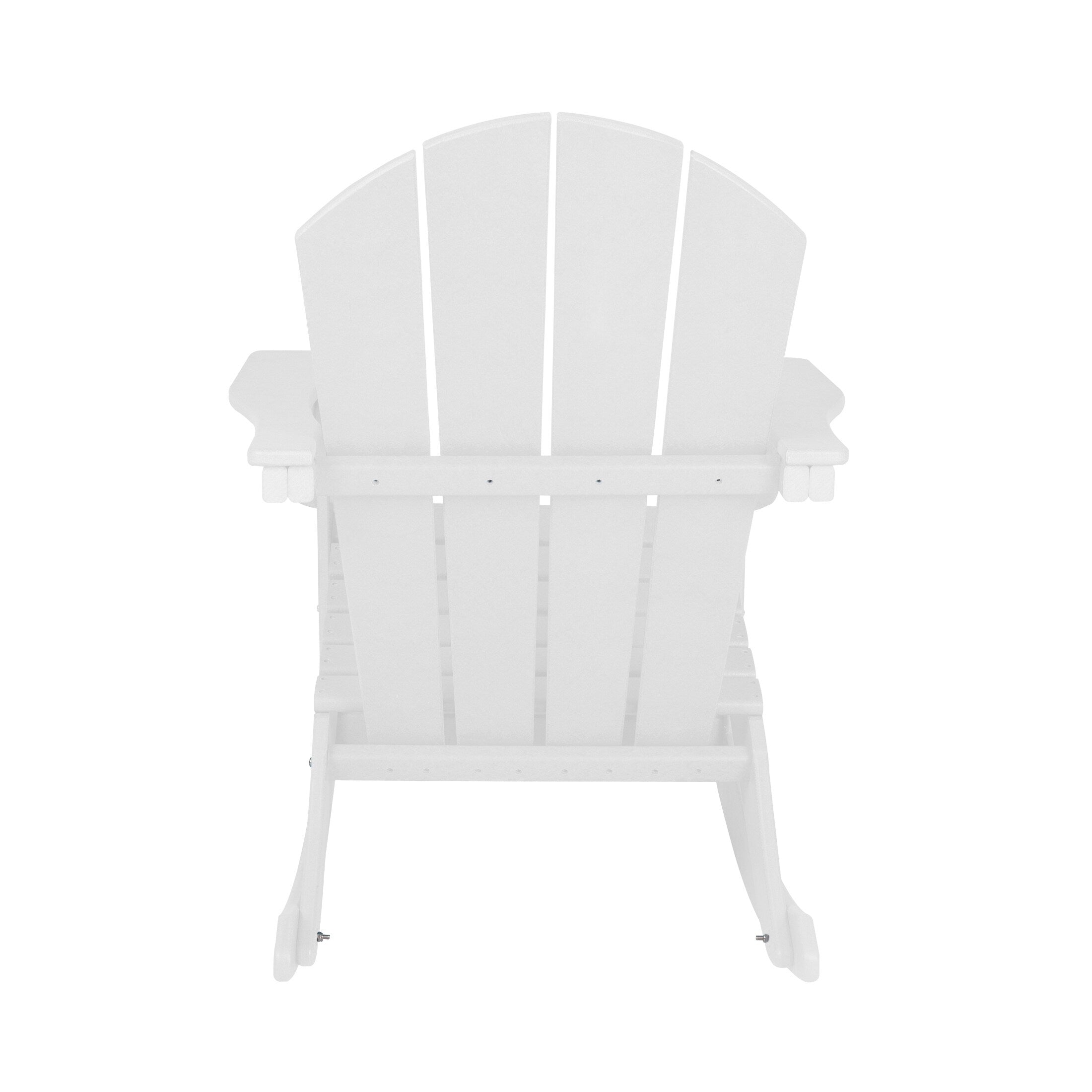 Chaises à bascule d'extérieur Polytrends Laguna en PEHD toutes saisons (lot de 4)