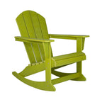 Chaises à bascule d'extérieur Polytrends Laguna en PEHD toutes saisons (lot de 4)