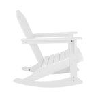 Chaises à bascule d'extérieur Polytrends Laguna en PEHD toutes saisons (lot de 4)