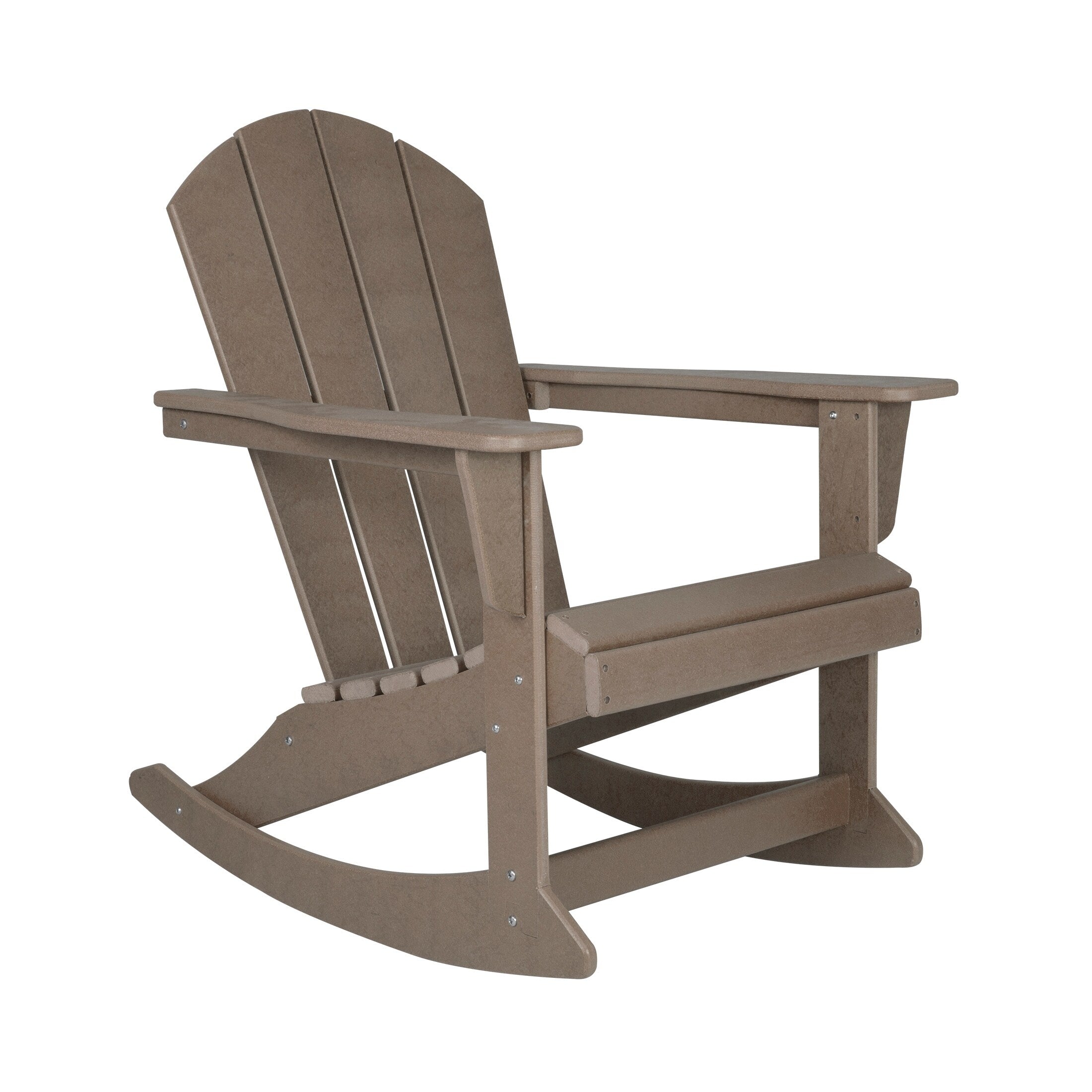 Chaises à bascule d'extérieur Polytrends Laguna en PEHD toutes saisons (lot de 4)