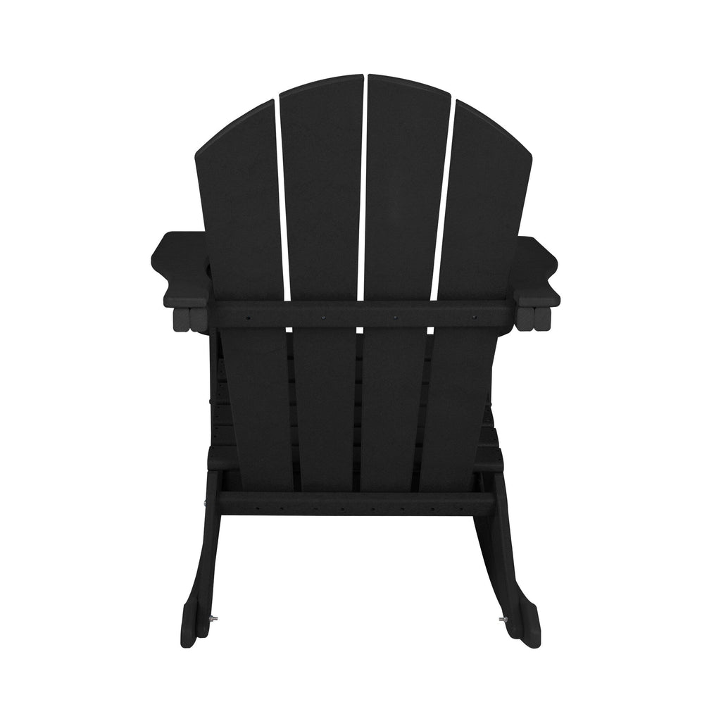 Chaises à bascule d'extérieur Polytrends Laguna en PEHD toutes saisons (lot de 4)