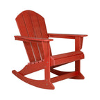 Chaises à bascule d'extérieur Polytrends Laguna en PEHD toutes saisons (lot de 4)