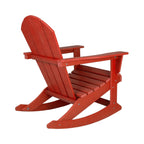 Chaises à bascule d'extérieur Polytrends Laguna en PEHD toutes saisons (lot de 4)