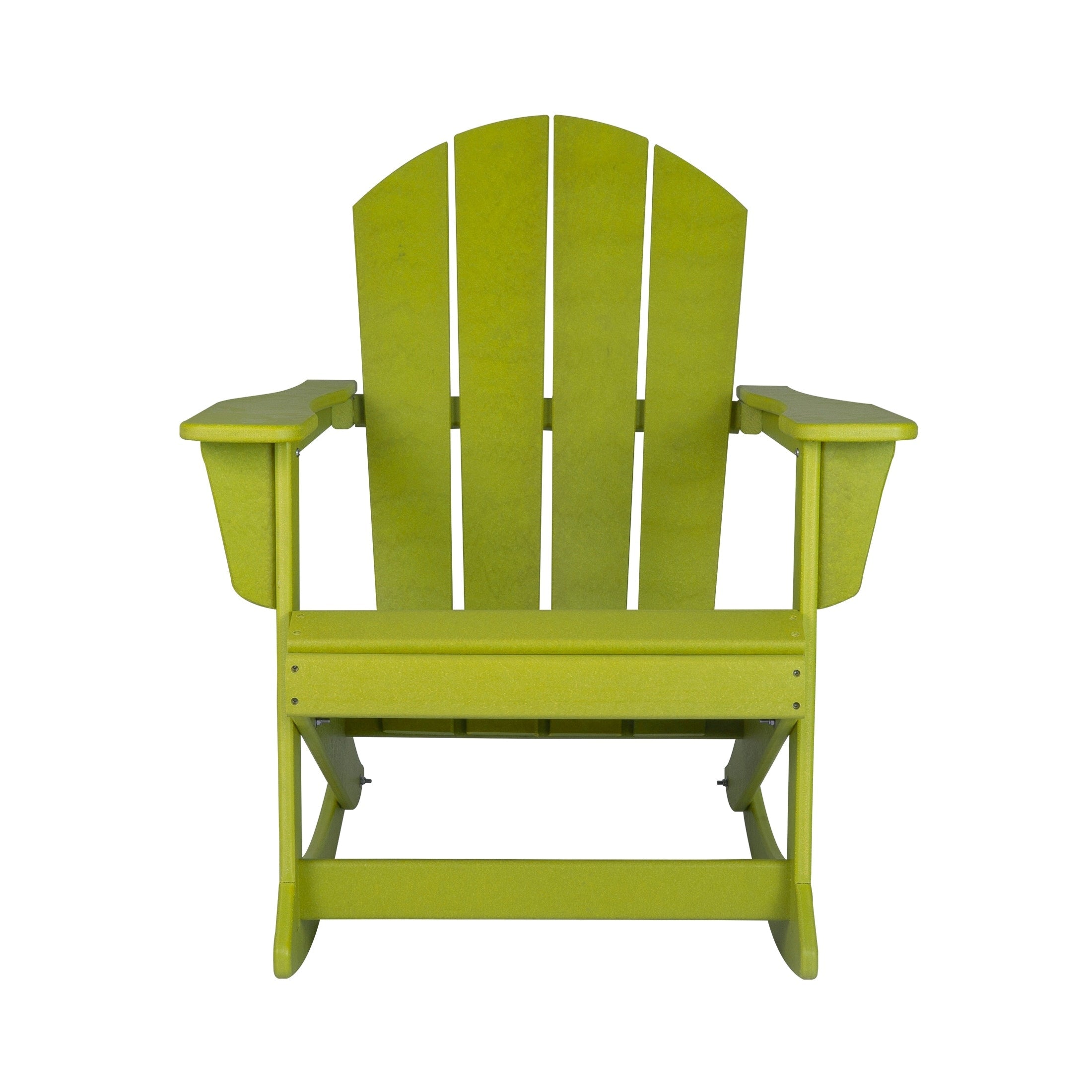 Chaises à bascule d'extérieur Polytrends Laguna en PEHD toutes saisons (lot de 4)