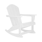 Chaises à bascule d'extérieur Polytrends Laguna en PEHD toutes saisons (lot de 4)