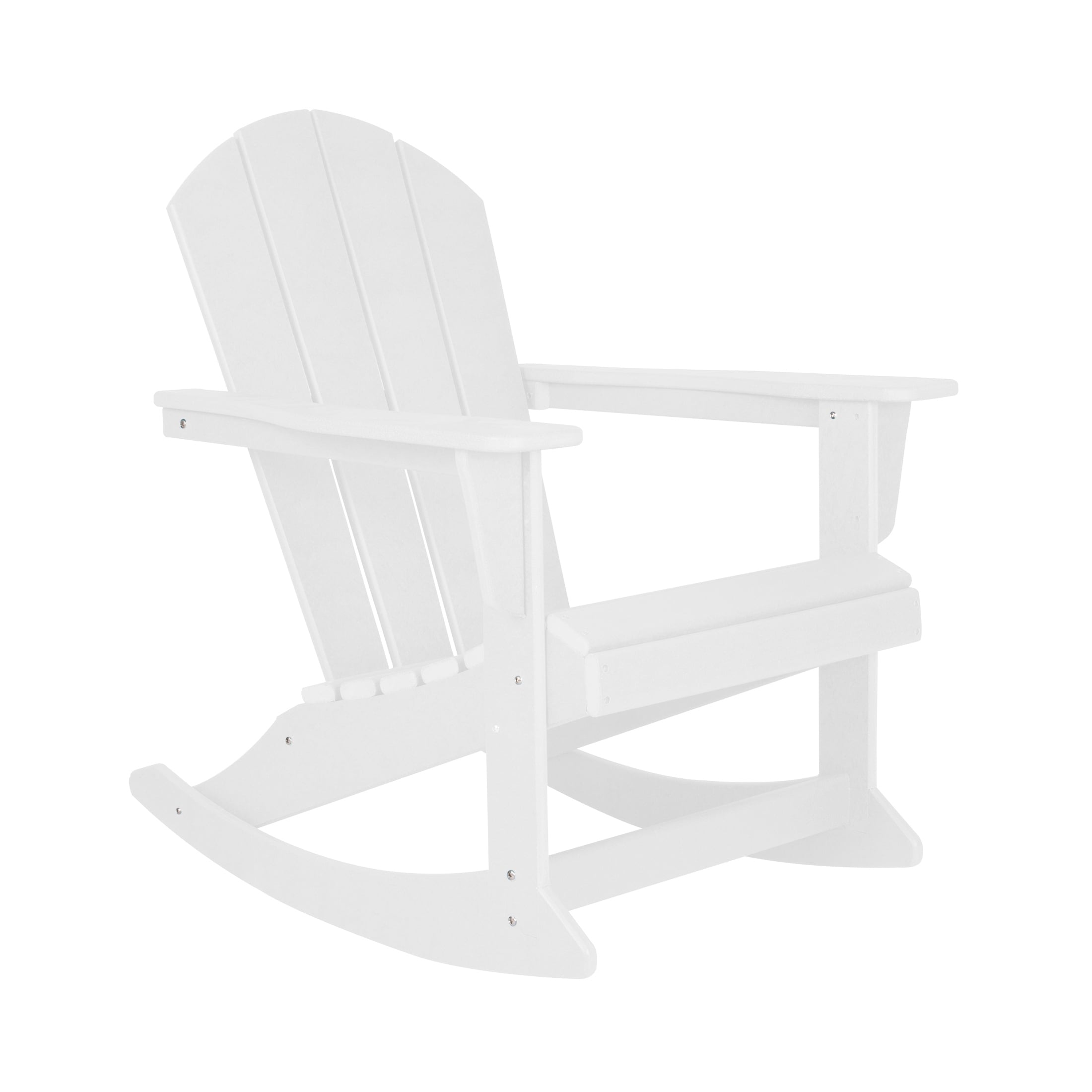 Chaises à bascule d'extérieur Polytrends Laguna en PEHD toutes saisons (lot de 4)