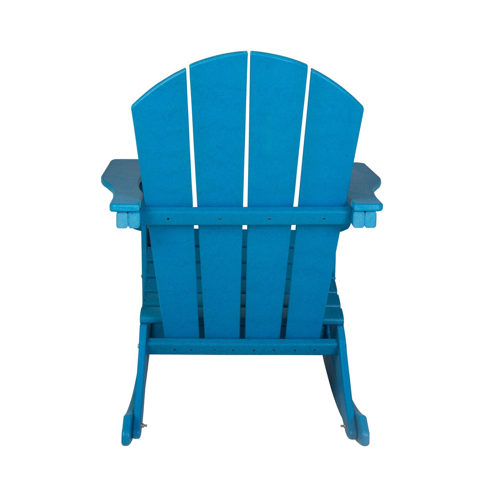 Chaises à bascule d'extérieur Polytrends Laguna en PEHD toutes saisons (lot de 4)