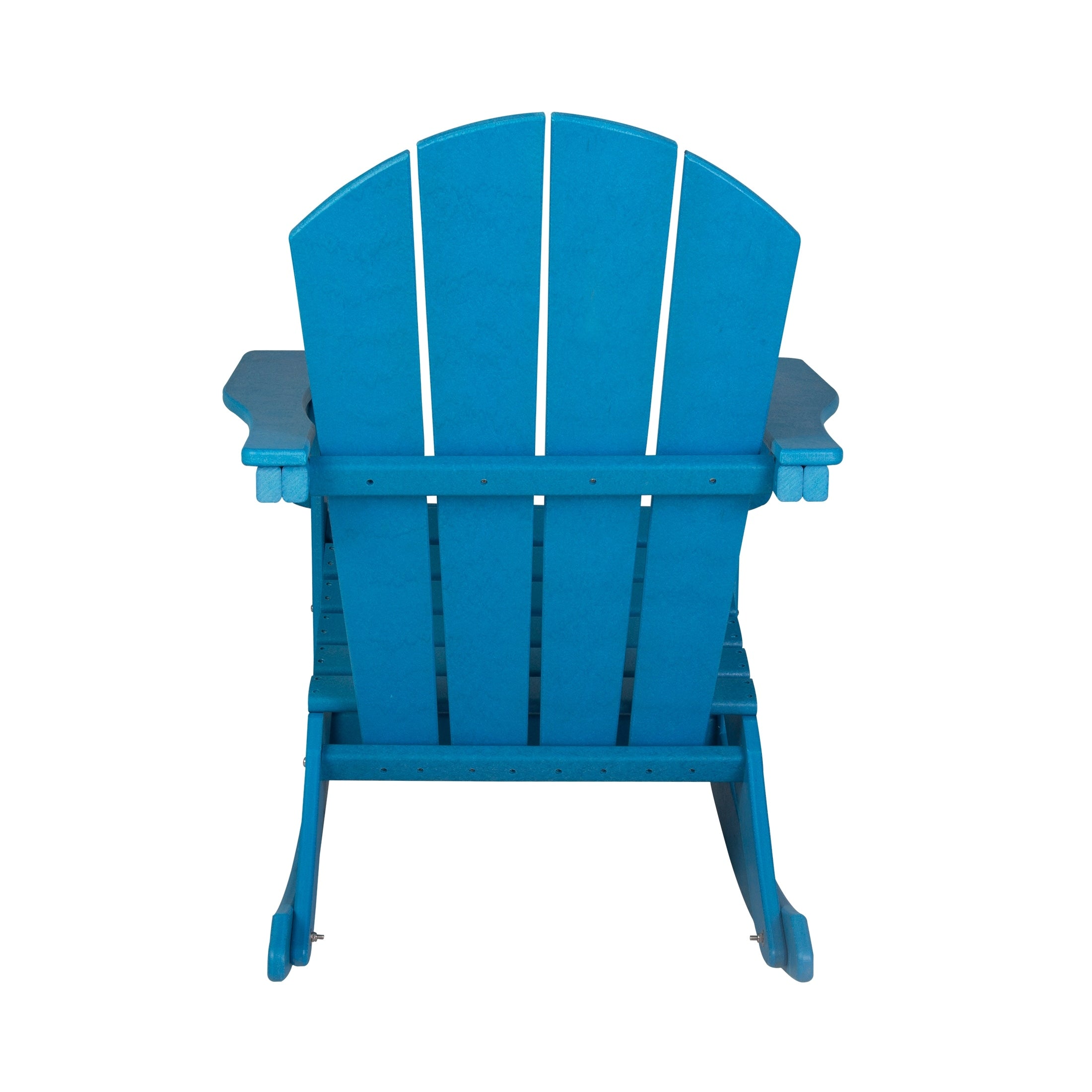 Chaises à bascule d'extérieur Polytrends Laguna en PEHD toutes saisons (lot de 4)