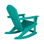 Chaises à bascule d'extérieur Polytrends Laguna en PEHD toutes saisons (lot de 4)