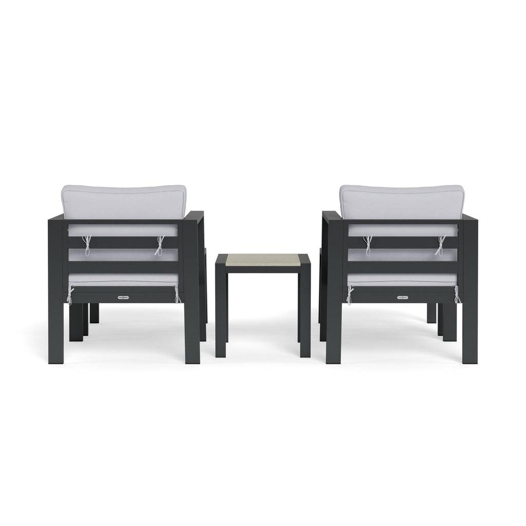 Ensemble de sièges de bistrot d'extérieur en aluminium Lakeview (5 pièces)