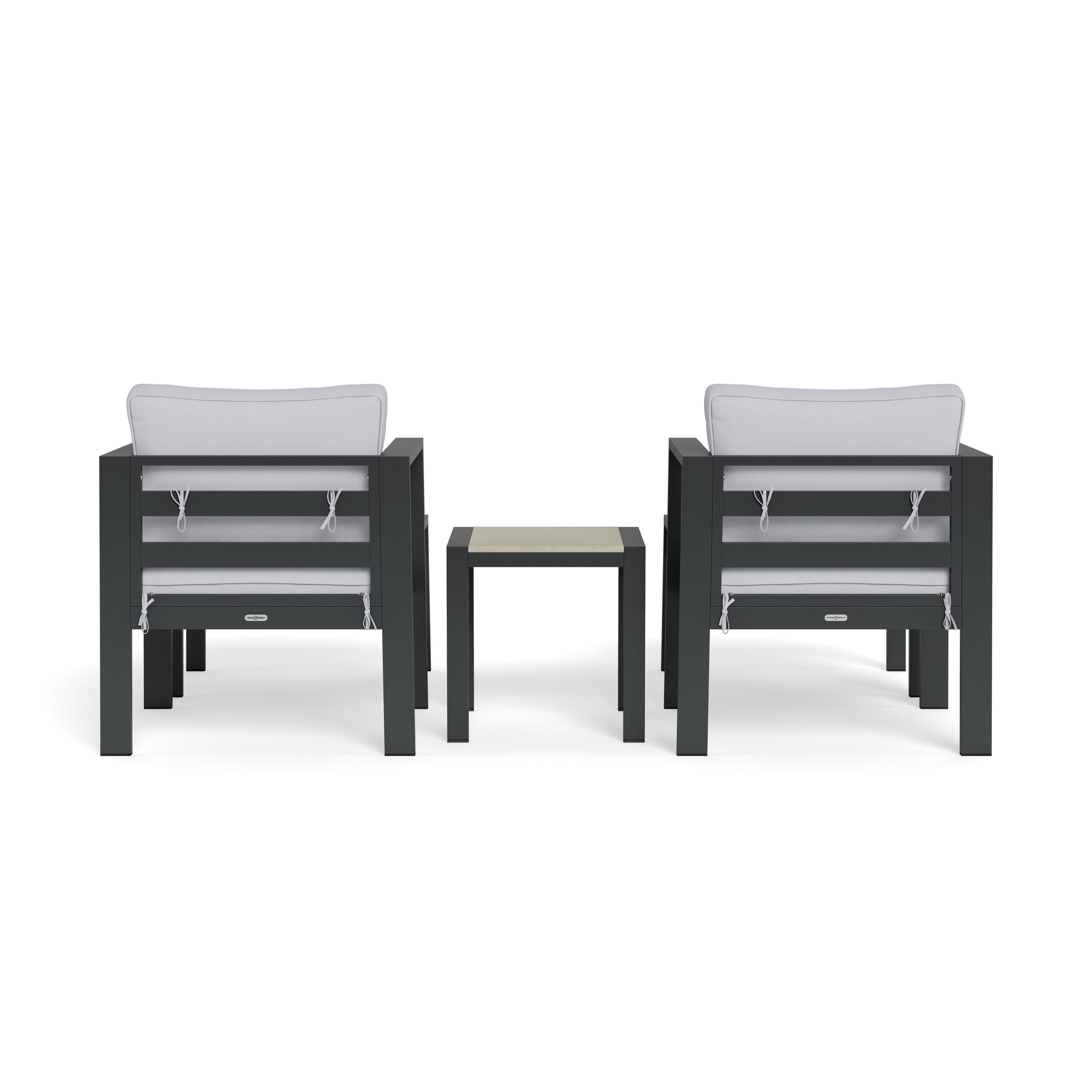 Ensemble de sièges de bistrot d'extérieur en aluminium Lakeview (5 pièces)