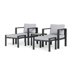 Ensemble de sièges de bistrot d'extérieur en aluminium Lakeview (5 pièces)