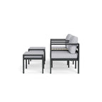 Ensemble de sièges de bistrot d'extérieur en aluminium Lakeview (5 pièces)