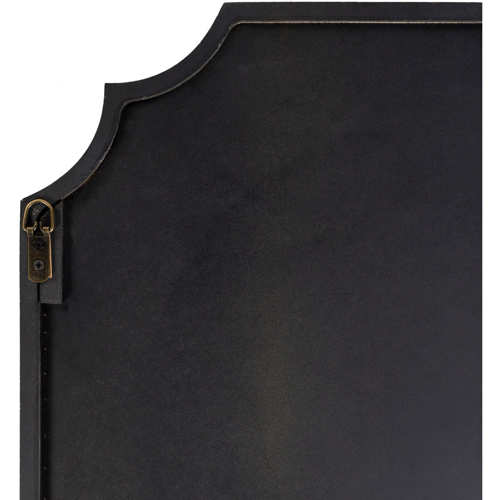 Miroir mural festonné doré Livabliss Lannie - 24H x 24L
