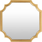 Miroir mural festonné doré Livabliss Lannie - 24H x 24L