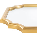 Miroir mural festonné doré Livabliss Lannie - 24H x 24L