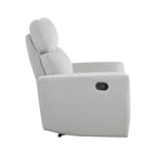 Fauteuil inclinable manuel en velours Lantham
