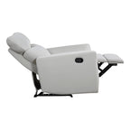 Fauteuil inclinable manuel en velours Lantham
