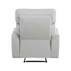 Fauteuil inclinable manuel en velours Lantham