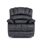 Grand fauteuil inclinable manuel en tissu pour salon