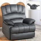 Grand fauteuil inclinable manuel en tissu pour salon
