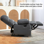 Grand fauteuil inclinable manuel en tissu pour salon