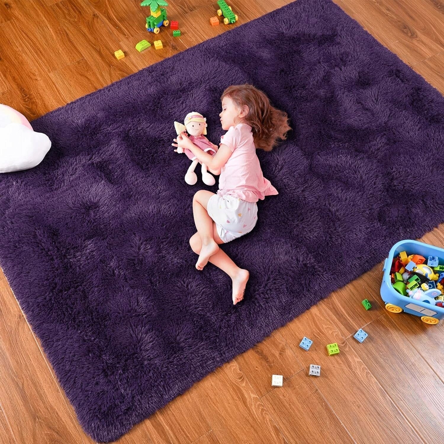 Tapis décoratif lavable de grande taille pour chambre d'enfant - 8' x 10'