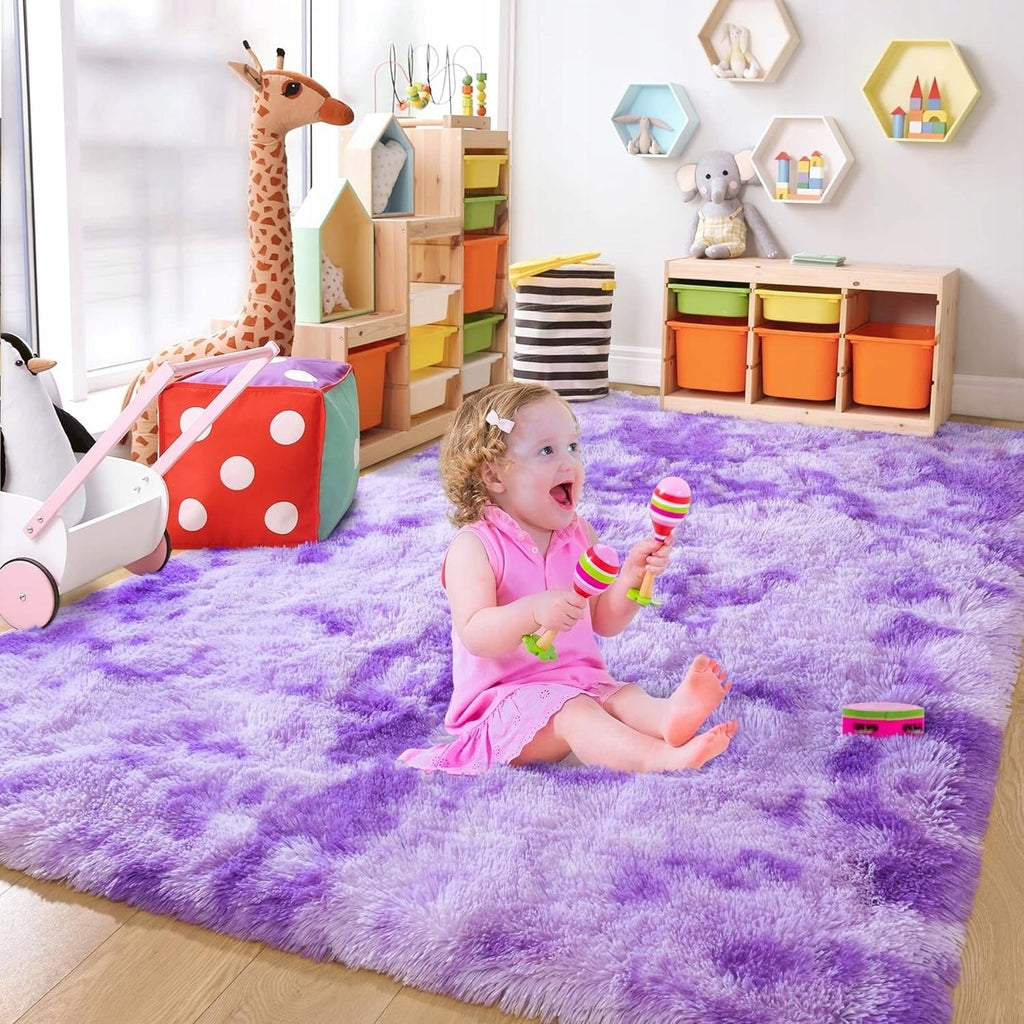 Tapis décoratif lavable de grande taille pour chambre d'enfant - 8' x 10'