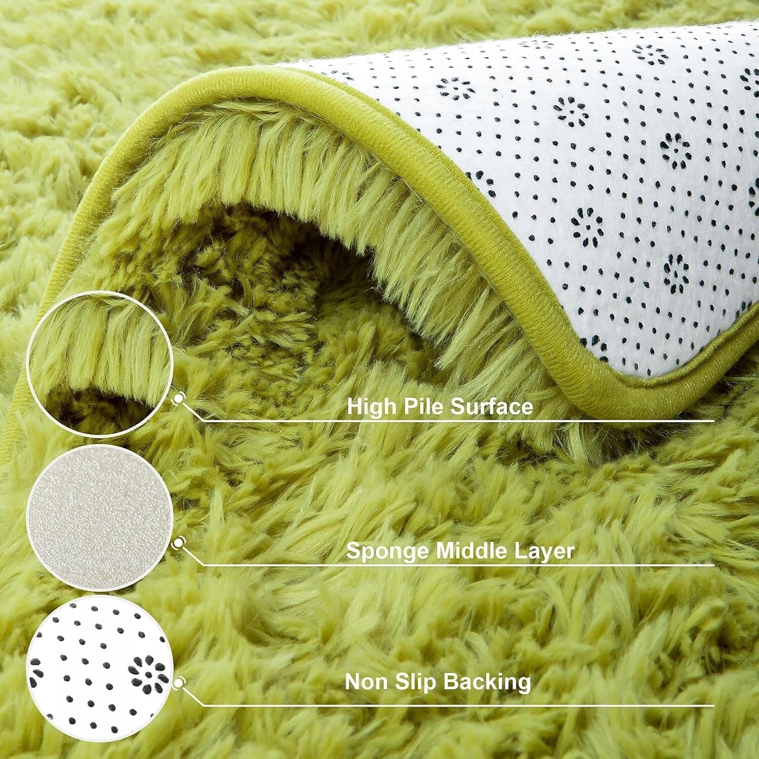 Tapis décoratif lavable de grande taille pour chambre d'enfant - 8' x 10'