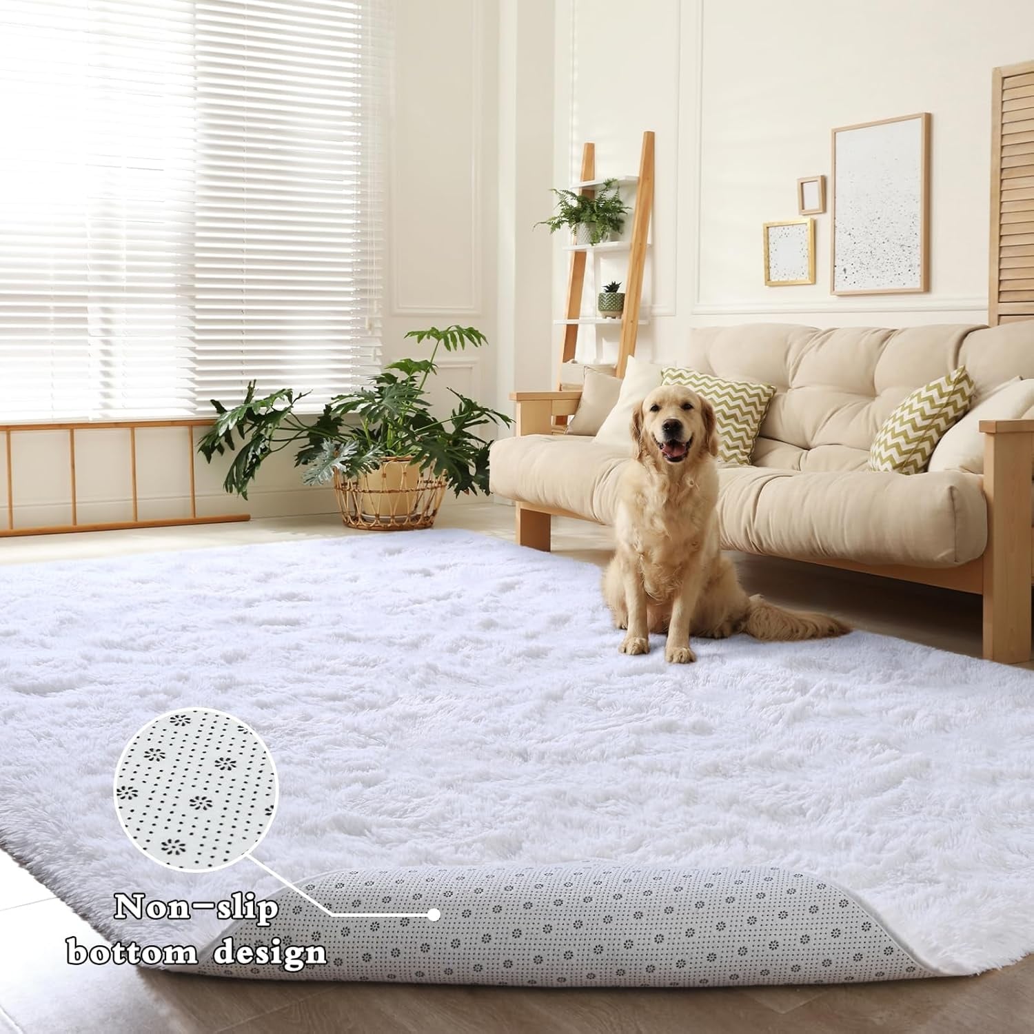 Tapis décoratif lavable de grande taille pour chambre d'enfant - 8' x 10'