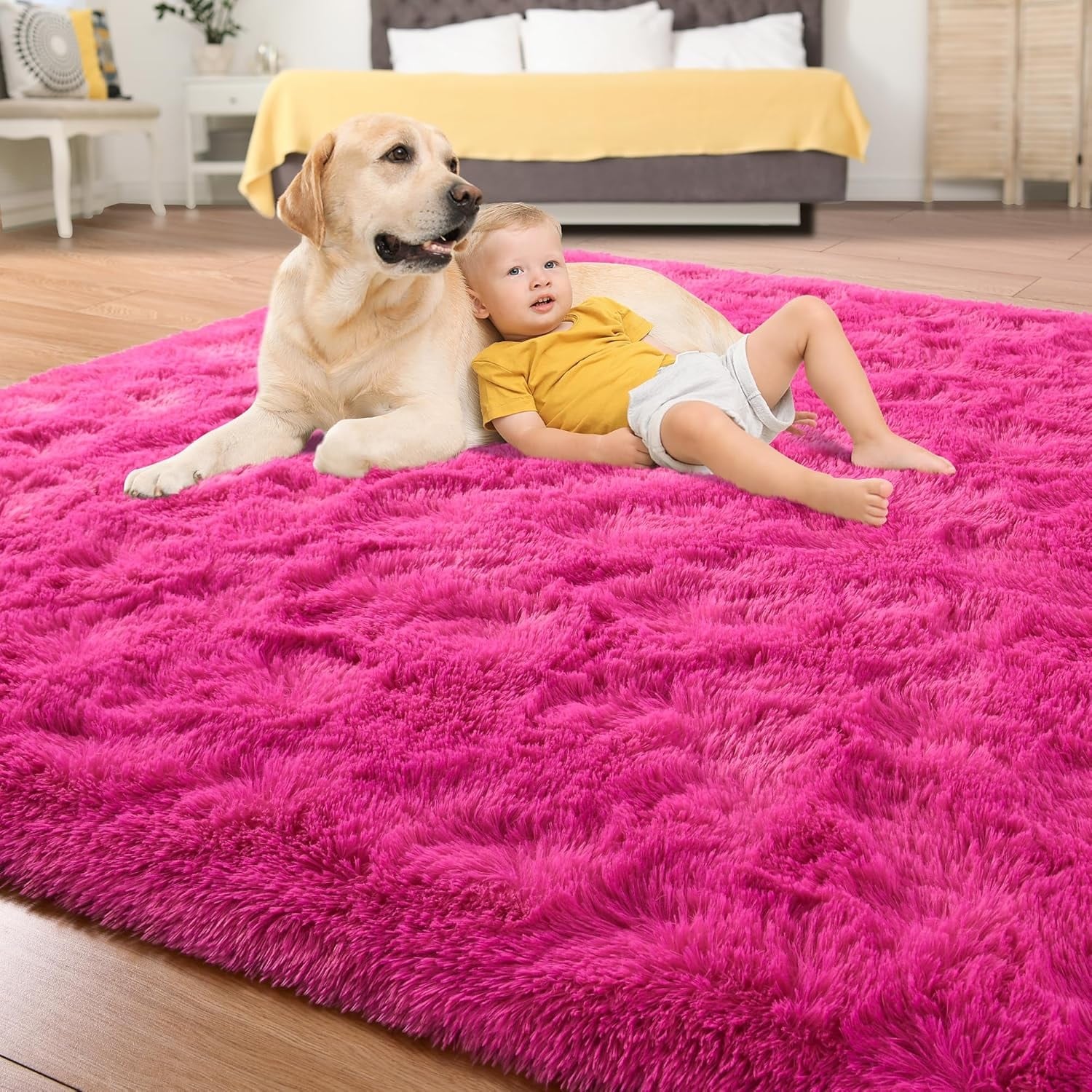 Tapis décoratif lavable de grande taille pour chambre d'enfant - 8' x 10'
