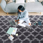 Tapis décoratif lavable de grande taille pour chambre d'enfant - 8' x 10'