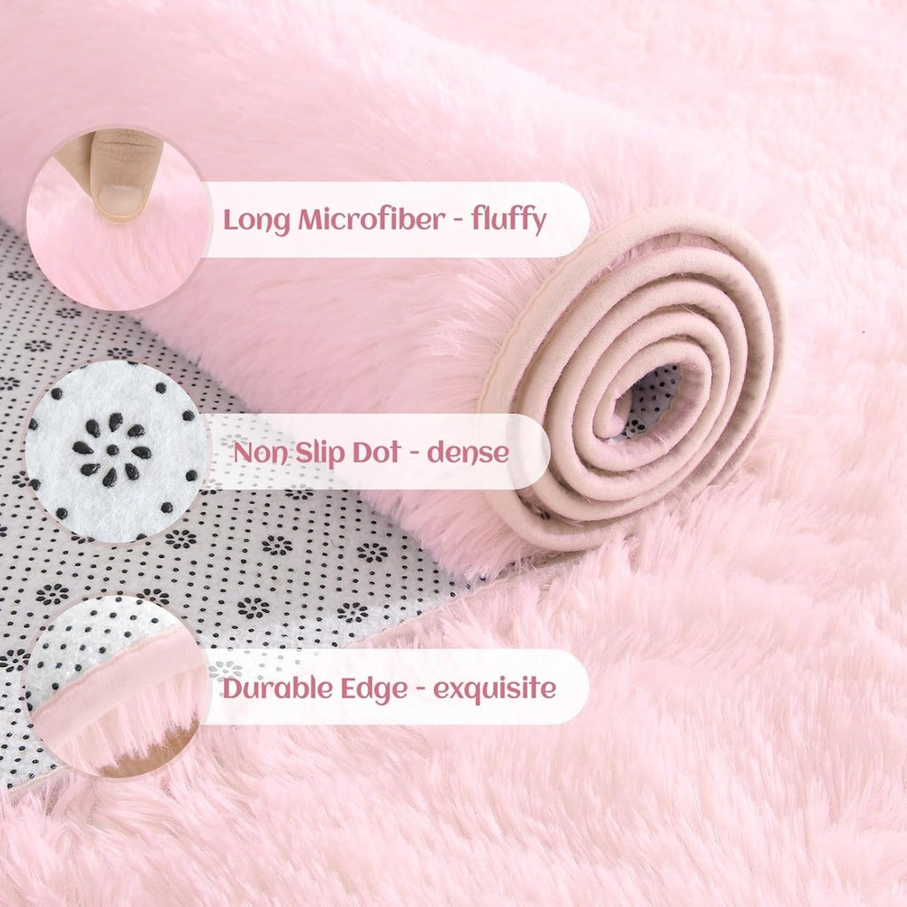 Tapis décoratif lavable de grande taille pour chambre d'enfant - 8' x 10'