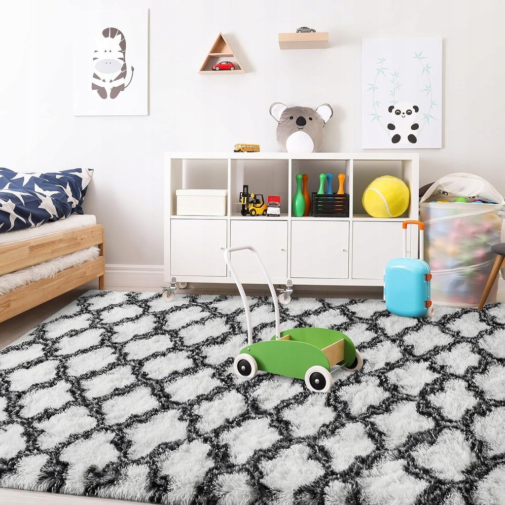 Tapis décoratif lavable de grande taille pour chambre d'enfant - 8' x 10'