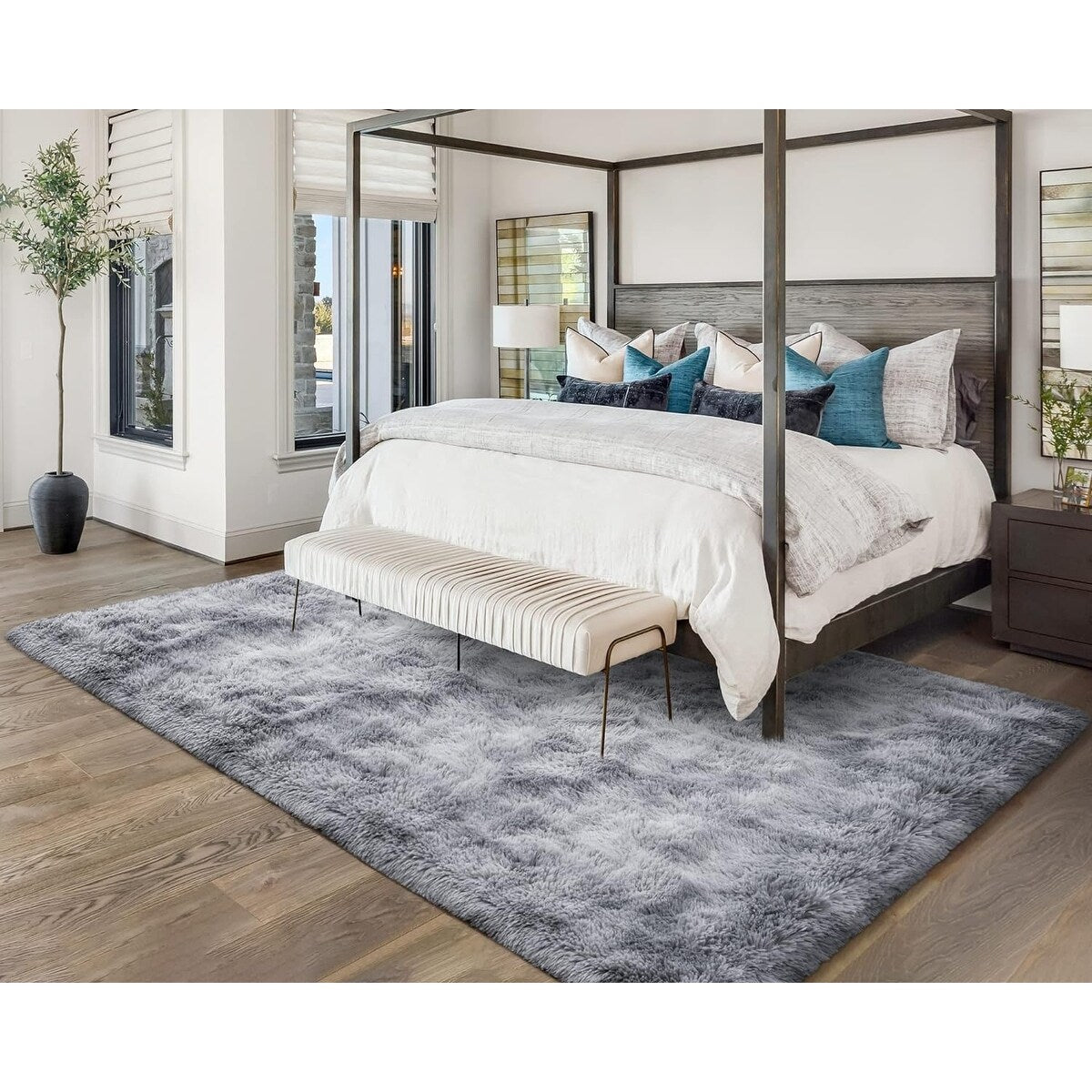 Tapis décoratif lavable de grande taille pour chambre d'enfant - 8' x 10'