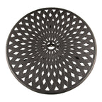 Ensemble bistro 3 pièces pour patio extérieur en treillis, couleur sable noir