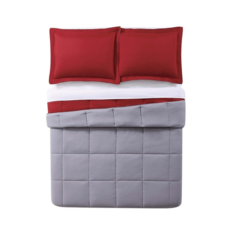 Ensemble de couette réversible 3 pièces My World Solid