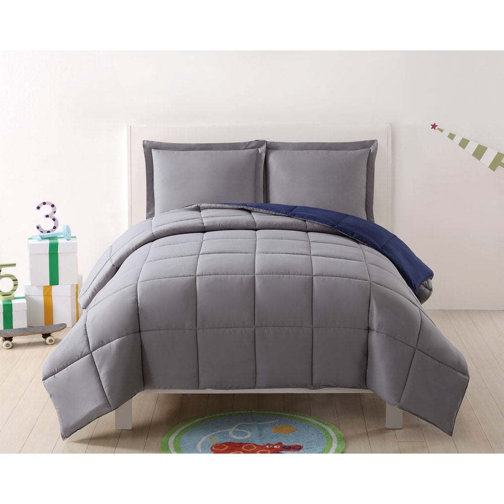 Ensemble de couette réversible 3 pièces My World Solid