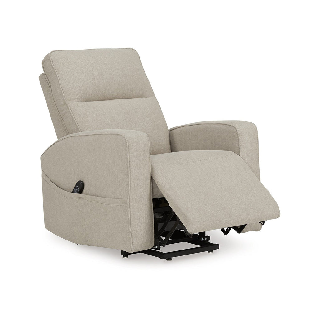 Fauteuil inclinable électrique Lawson, polyester fumé, rembourrage en mousse