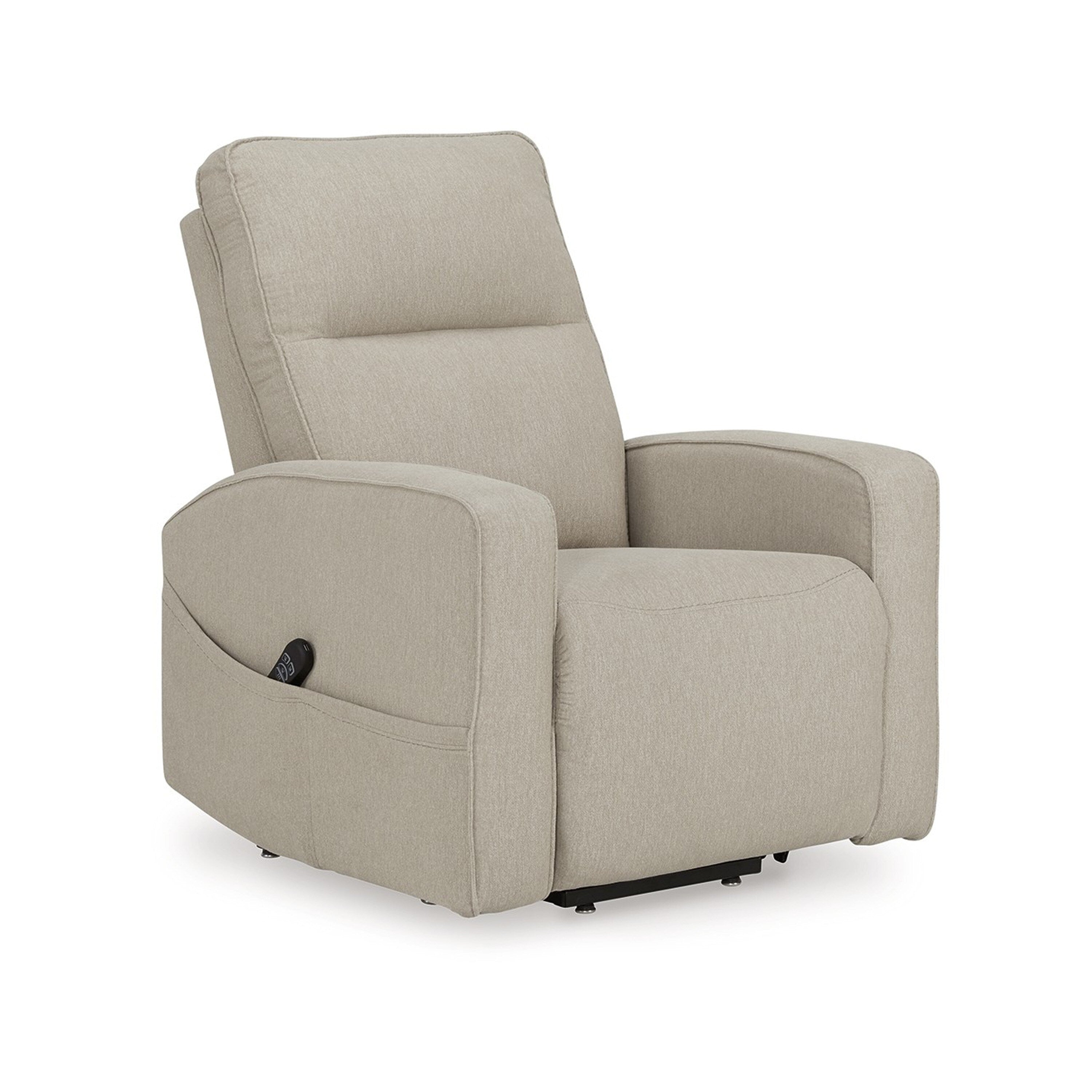 Fauteuil inclinable électrique Lawson, polyester fumé, rembourrage en mousse