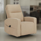 Fauteuil inclinable électrique Lawson, polyester taupe, rembourrage en mousse souple