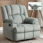 Fauteuil inclinable pivotant en tissu Lazy Boy, grand fauteuil inclinable manuel rembourré avec accoudoirs et dossier coussinés