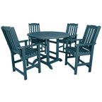 Ensemble de salle à manger d'extérieur Lehigh 5 pièces - Table ronde 48 po, hauteur comptoir