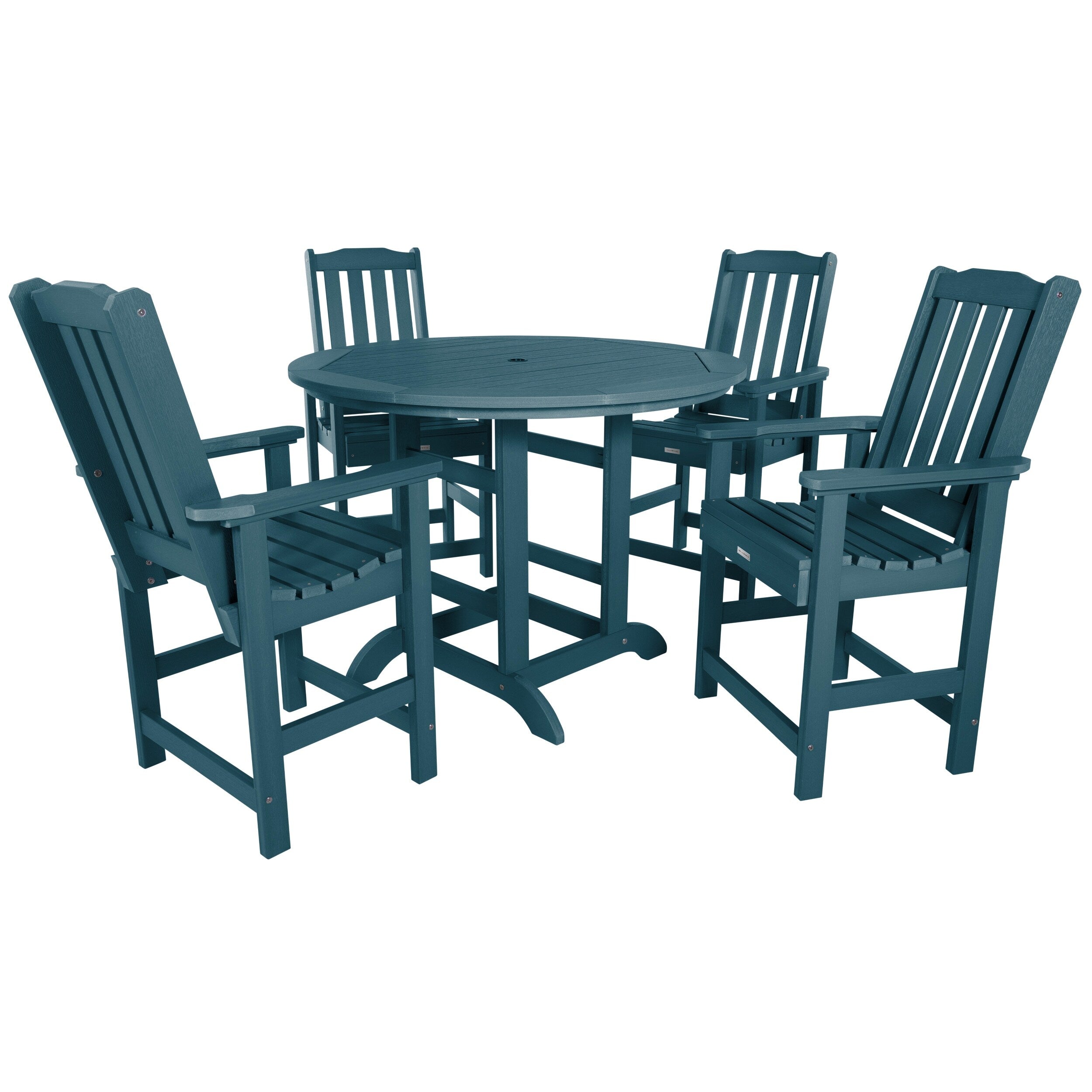 Ensemble de salle à manger d'extérieur Lehigh 5 pièces - Table ronde 48 po, hauteur comptoir