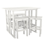 Ensemble de balcon extérieur Lehigh 6 pièces - Hauteur bar