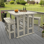 Ensemble de balcon extérieur Lehigh 6 pièces - Hauteur bar