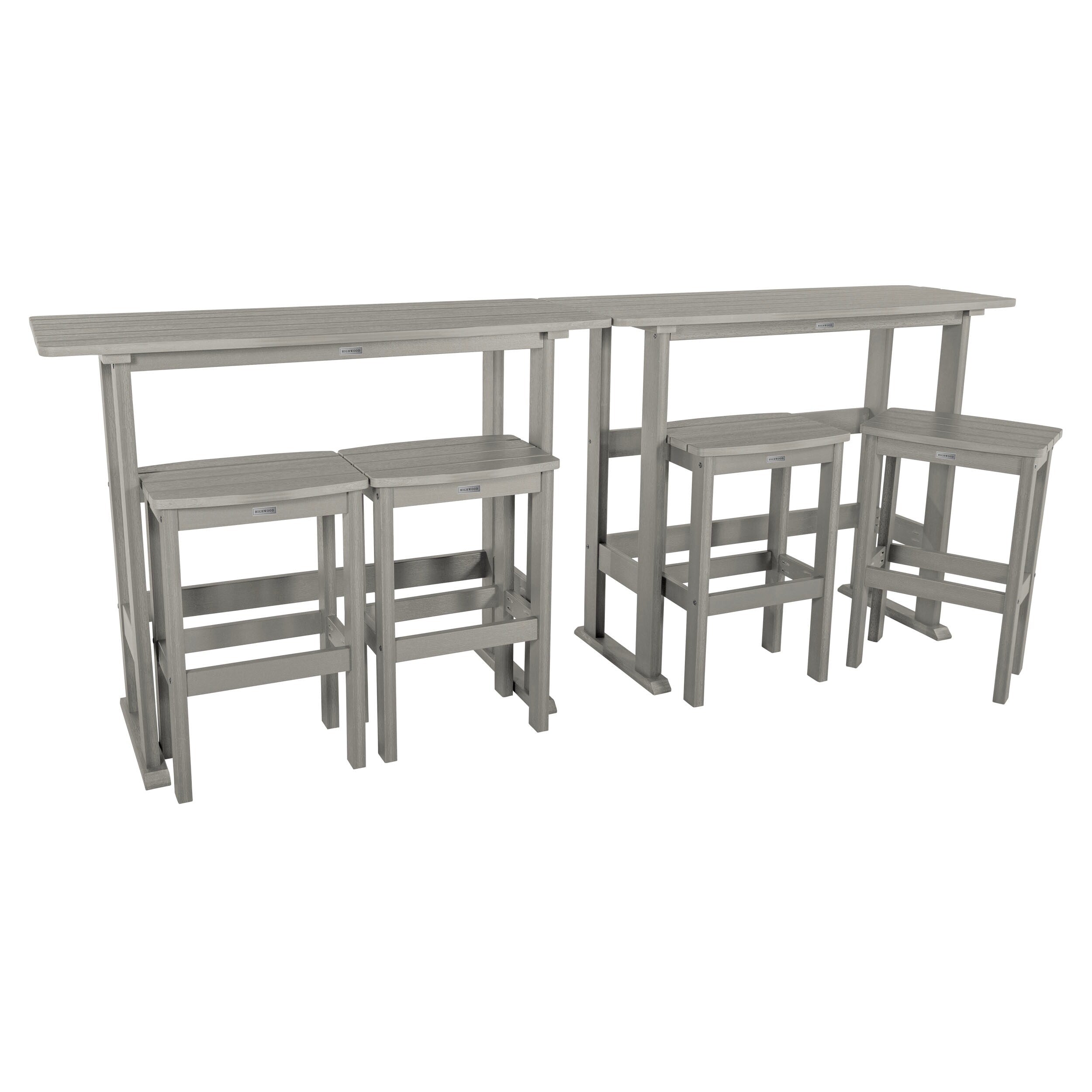 Ensemble de balcon extérieur Lehigh 6 pièces - Hauteur bar