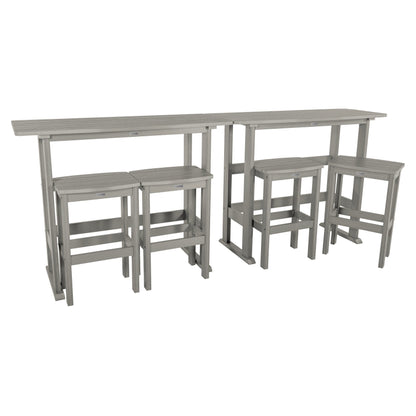Ensemble de balcon extérieur Lehigh 6 pièces - Hauteur bar