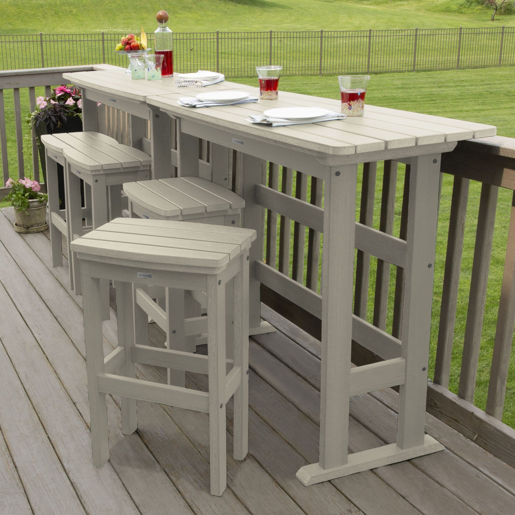 Ensemble de balcon extérieur Lehigh 6 pièces - Hauteur bar