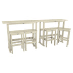 Ensemble de balcon extérieur Lehigh 6 pièces - Hauteur bar